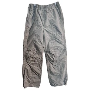 Love Tree Parachute Pants Gray Size Large Elastic Waistband Ripcord NWT - Picture 1 of 10