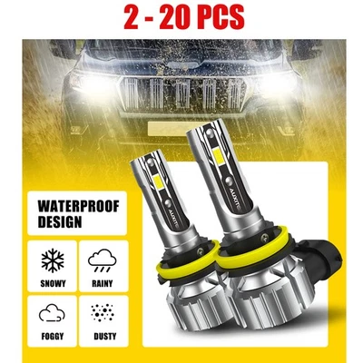 Faros AUXITO H11 Bombilla LED haz bajo 6500K blanco súper brillante CANBUS 2-20 PIEZAS Foto 1 de 4