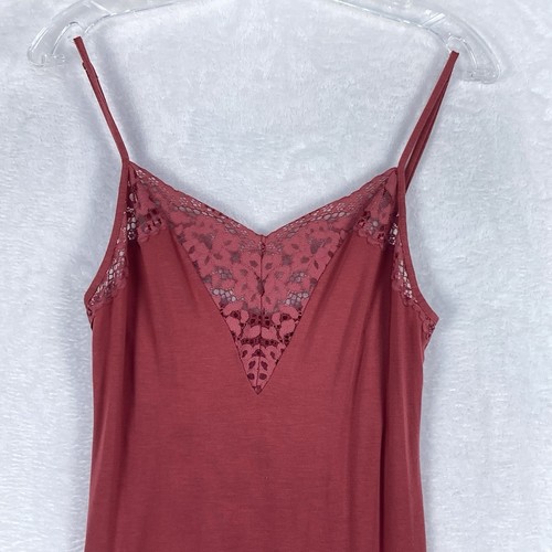 UNDERCOVER Abito donna Victorias Secret S coquette rosso pizzo scollo a V seta slip romantico Y2K