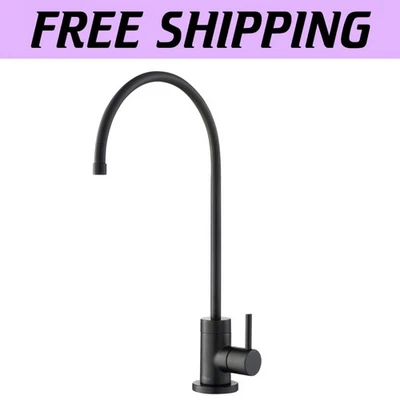 Elegant Purita Lead-Free Faucet in Matte Black - 360-Degree Rotation Design - Image 1 of 4