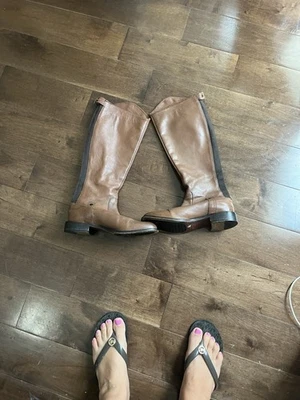 Botas de cuero marrón Johnson & Murphy para mujer talla 8M Foto 1 de 2