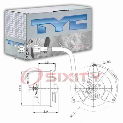 TYC Left Engine Cooling Fan Motor for 2000-2003 Nissan Maxima Belts Clutch  nq - Image 1 of 4