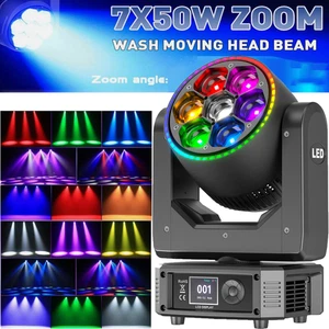7 LED Bee-Eye Moving Head Wash Beam DMX512 RGBW 350W Stage Spot Light Party Show - Picture 1 of 12
