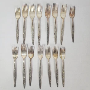 Lot of Community by Oneida Forks Fork 7 Salad 8 Dinner Tangier Silverplate 1969 - Picture 1 of 7