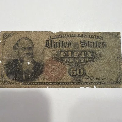 1866 50 Cents United States Fractional Currency Note Well Circulated S231 - Image 1 of 2