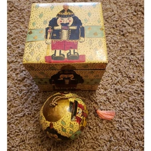 Vintage Nutcracker Decorative Ornament Christmas Tree Decor India with Box - Foto 1 di 16