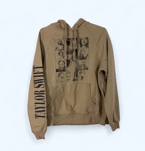 Taylor Swift Eras Tour Hoodie Sweatshirt Women SMALL Tan Swiftie - Picture 1 of 5