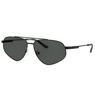 Emporio Armani EA 2156 300187 Matte Black Metal Pilot Sunglasses Grey Lens - Image 1 of 3