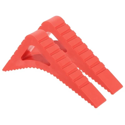 2 Stück Türstopper, 0,83 Zoll kratzfester Türstopperkeil aus Gummi, rot - Bild 1 von 4