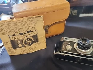 1942 PERFEX FIFTY FIVE 35MM RARO "QUADRANTI NERI, PULITO/MANUALE/CASSA A259 - Foto 1 di 9