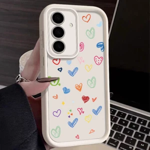 Heart For Samsung S24 S23 S22 Ultra FE A54 A34 A55 A35 A15 Shockproof Case Cover - Picture 1 of 17