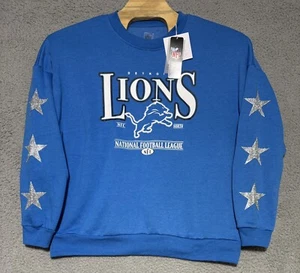 Gameday Couture NFL Detroit Lions Fleece Embellished Oversized Sweater Womens M - Picture 1 of 8