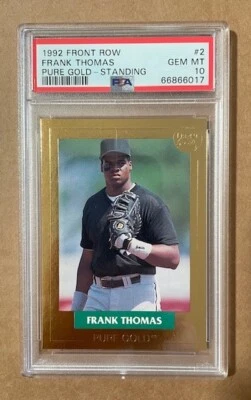 1992 FRONT ROW FRANK THOMAS PURE GOLD - STANDING #2 PSA 10 WHITE SOX POP 1!! - Image 1 of 2