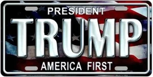 Trump America First Metall Neuheit Nummernschild - Bild 1 von 1