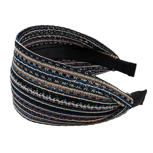 Fabric Headbands for Women Wide Headbands with Teeth Thick Headband Non Slip ... - Picture 1 of 6