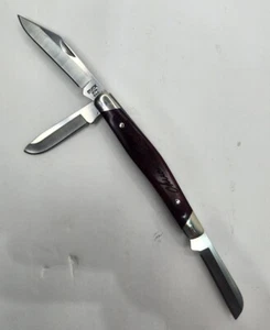 Buck Knife 301 Stockman USA 2010 Chuck Red Wood - Picture 1 of 9