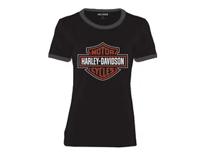 HARLEY DAVIDSON ESSENTIAL BAR & SHIELD WOMENS SHIRT LARGE 96228-23VW - Picture 1 of 1