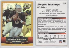 2004 Topps Draft Picks & Prospects Chrome Gold Refractor Marques Tuiasosopo #59