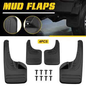4/Set Black Car Mud Flap Splash Guard W/Screw AU For Toyota Hilux Vigo 2005-2014 - Picture 1 of 10