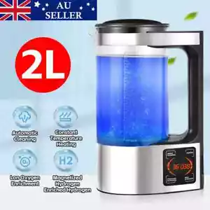 Home Electric Hydrogen Rich Alkaline Water Ionizer Generator Machine Kettle/2L - Picture 1 of 15