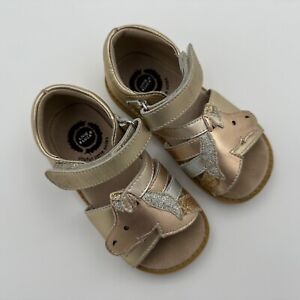LIVIE & LUCA Metallic Unicorn Sandals Shoes Size 9 Toddler