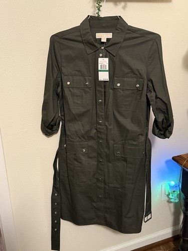 Abito Michael Kors verde manica donna taglia L