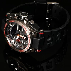 Waterproof Men's Watch Classic Silicone Band Quartz Luxury Business Wristwatches - Picture 1 of 9