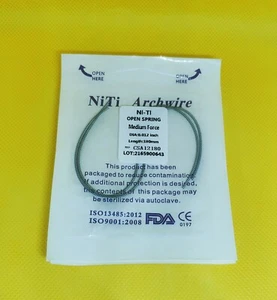 50 Packs Dental Open Spring Orthodontic Niti Alloy 012*180mm Medium Force - Picture 1 of 6