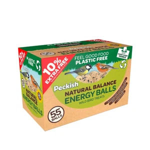 Peckish Natural Balance Energy Balls 50 Box +10% Extra Free Natural Igredients