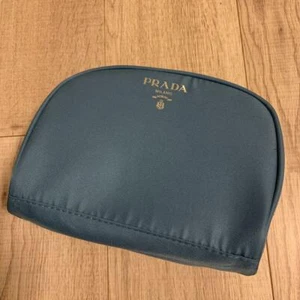 PRADA Novelty Cosmetics Pouch blue limited Travel Cosmetic 14 x 20 x 7cm - Picture 1 of 6