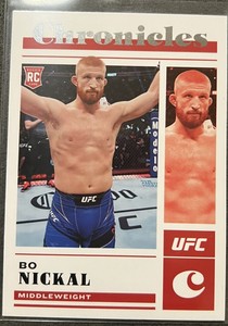 2023 Panini Chronicles UFC Bo Nickal Rookie Card No.97