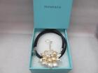 Tiffany & Co. Iridesse Cluster Of Pearls Sterling Silver Pendant Cord Necklace