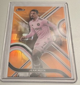 2022 TOPPS FINEST MLS Soccer Jean Mota ORANGE Chrome REFRACTOR Miami CF SP /25