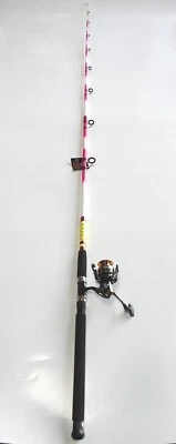 Nite Stick Spinning Catfish Combo Hot Pink 9' 2PC/ 6 BB Reel - Image 1 of 4