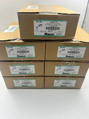 Panduit Giga TX Cat6 jack white CJ688TGIW BOX OF 50. Free shipping！ - Image 1 of 4