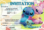 5 - 12 or 14 Lilo & Stitch Birthday Invitation Cards REF 437