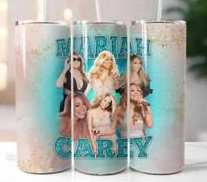 Mariah Carey Fan Art Tumbler 20oz Stainless Steel - Insulated Cup Mug - Picture 1 of 4