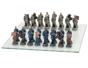 American Civil War Chess Set 3" King New - Picture 1 of 3