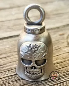 SUGAR SKULL MOTORCYCLE RIDE BELL * MADE THE USA * FREEDOM BELL - Bild 1 von 5