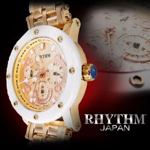 Rhythm I1204S03 Women's Wrist Watch 40x45.5mm Case Sapphire Crystal Lens 10 ATM - Picture 1 of 8