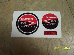 Homelite Super E-Z Automatic Chainsaw Decal Set! - Picture 1 of 1