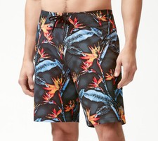 Tommy Bahama Men's Black North Shore Pixel in Paradise 9" Board Shorts