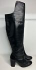 SHUTZ Black Leather Over The Knee Ladies Boots UK Size 7.5