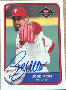 Jose Mesa Autographed 2001 Fleer Platinum #365 - Picture 1 of 1
