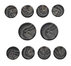 Joseph Abboud Genuine Horn Suit Buttons Set Gray D8L Men's - Picture 1 of 1