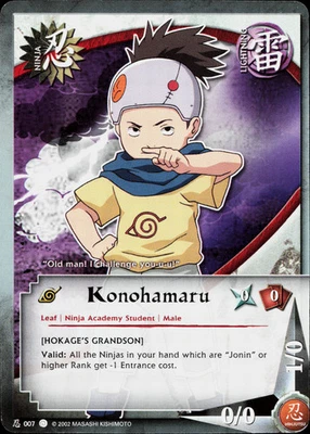 Naruto CCG Konohamaru 007 The Path To Hokage Common LP-MP English 1st Ed - Image 1 of 2