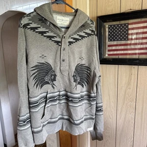 SELTEN RALPH LAUREN DENIM SUPPLY SWEATSHIRT MIT KAPUZE INDIANER INDIANERHÄUPTLING - Bild 1 von 7