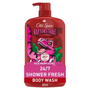 Jabón corporal limpiador para hombres 2 en 1 cara y cuerpo Raptorstrike Dark Berry 33,4 oz - Imagen 1 de 8