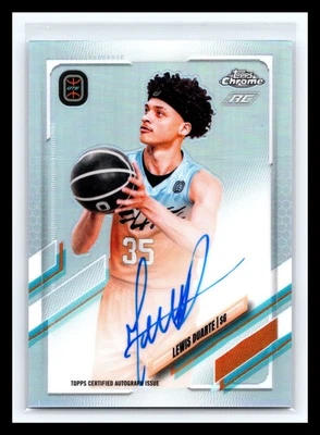 💥 Lewis Duarte 2021-22 Topps Chrome Overtime Elite Refractor Auto RC # CA-LD - Image 1 of 2