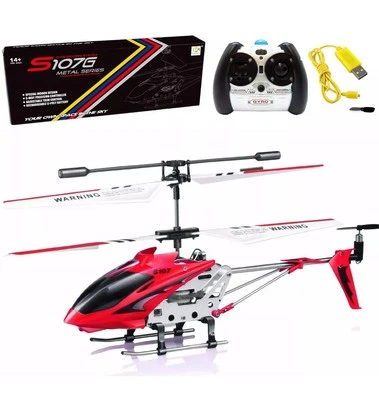 3.5CH Syma S107G RC Helicopter Phantom Metal Mini Remote Control Helicopter GYRO - Image 1 of 4